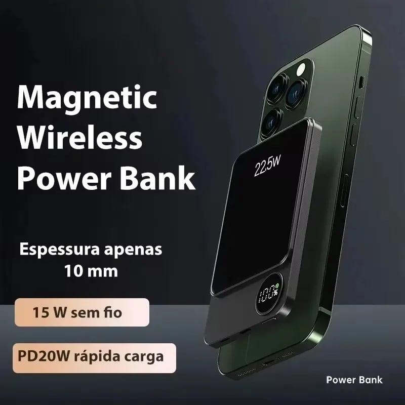 MSL Wireless Power Bank Magnetic 100000mAh - Portable Type C Fast Charger for iPhone Samsung