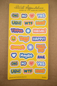 Wordy Sticker Sheet (24-007)