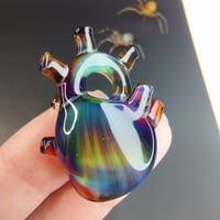 Image 1 of Oil Stained Anatomical Heart Pendant ..