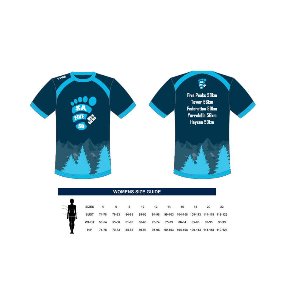 Image of Women's SA Five 50 ultra series Tech Tee