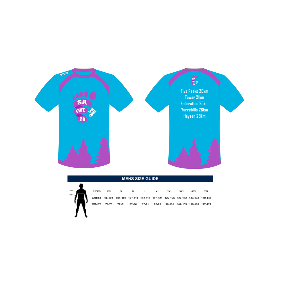 Image of Men's SA Five 20 trail series Tech Teee