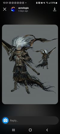 Image 4 of Malenia, nameless king, Cinder commission 1/2 payment (part 2 of 4, finishing off cinder 