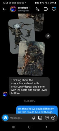Image 9 of Malenia, nameless king, Cinder commission 1/2 payment (part 2 of 4, finishing off cinder 