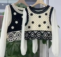 Image 2 of Crochet Blouse White