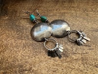 Image 1 of Turquoise Fringes earrings 