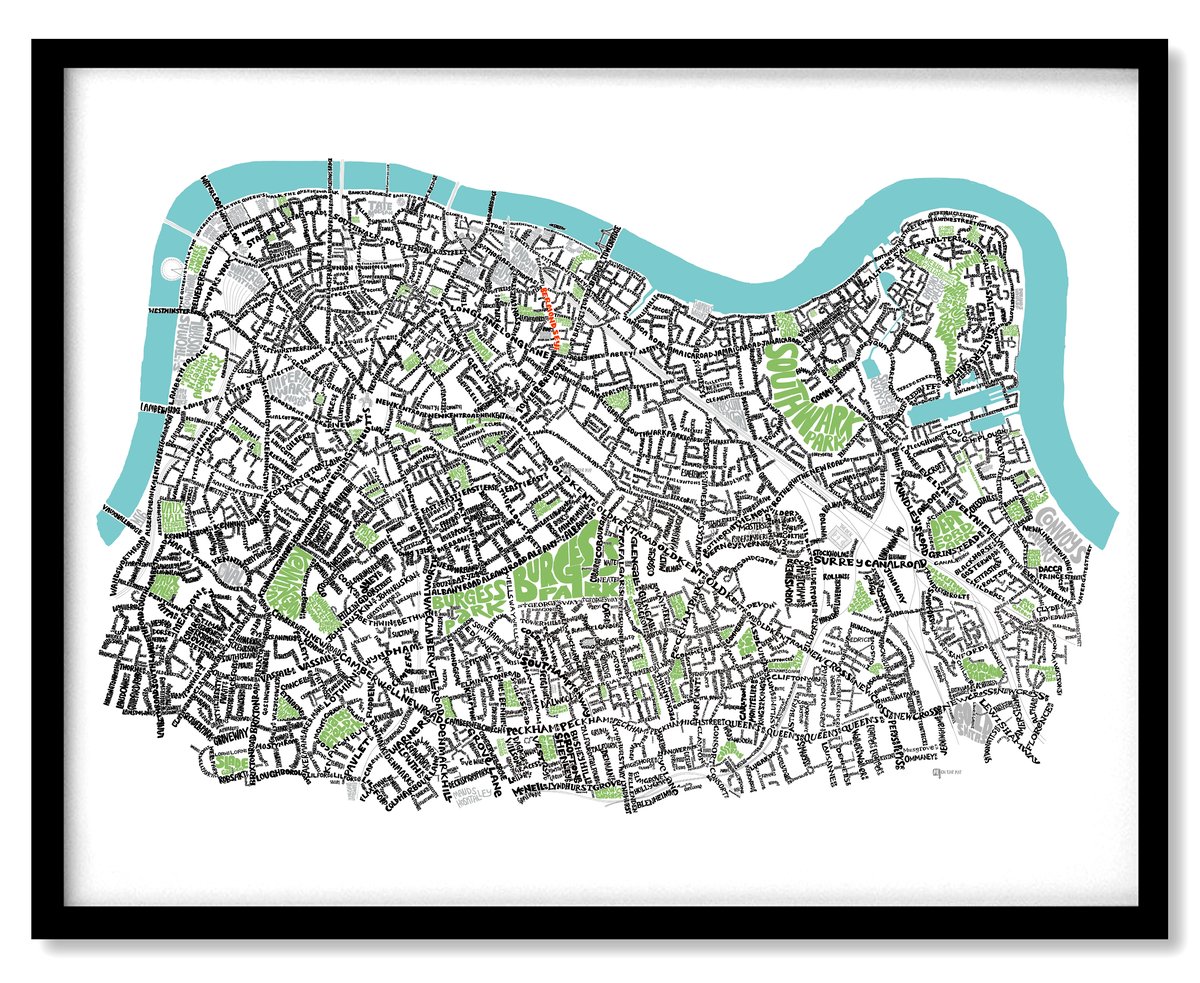 Image of Waterloo Bermondsey & Rotherhithe Type map