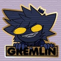 Image 5 of AntiSora The Gremlin Brass Pin