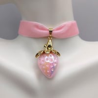 Image 1 of Pastel Pink Strawberry Choker