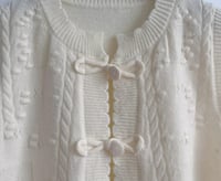 Image 3 of Knitted Sweater Vest Creme