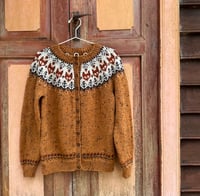 Image 3 of Into the wild - Tweed wool cardigan - Ochre - Preorder