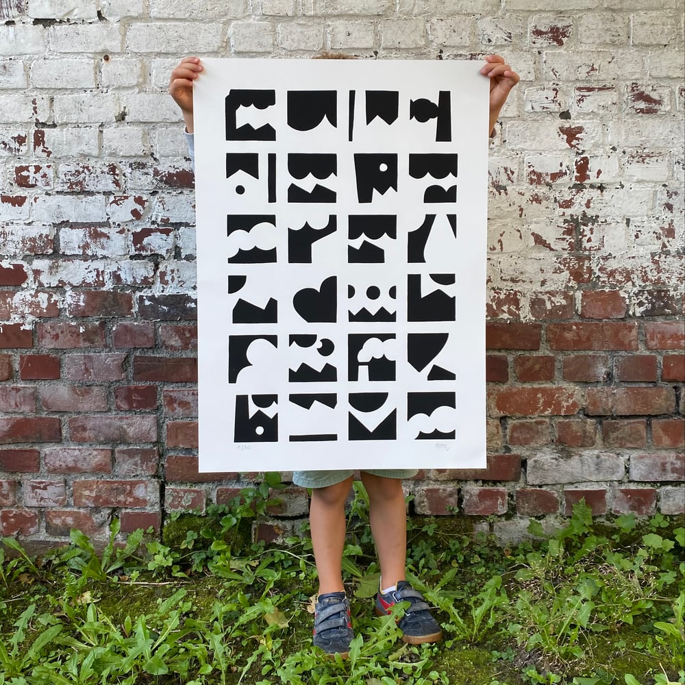 Image of Sérigraphie noir&blanc / 50x70cm