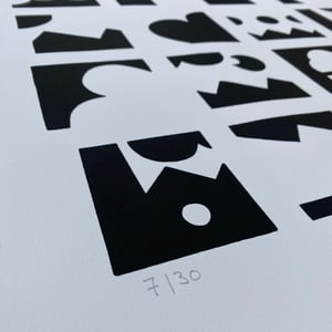 Image of Sérigraphie noir&blanc / 50x70cm