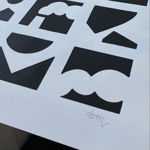 Image of Sérigraphie noir&blanc / 50x70cm