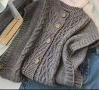 Image 1 of Sweaters Fall Winter Knitwears Top Gray