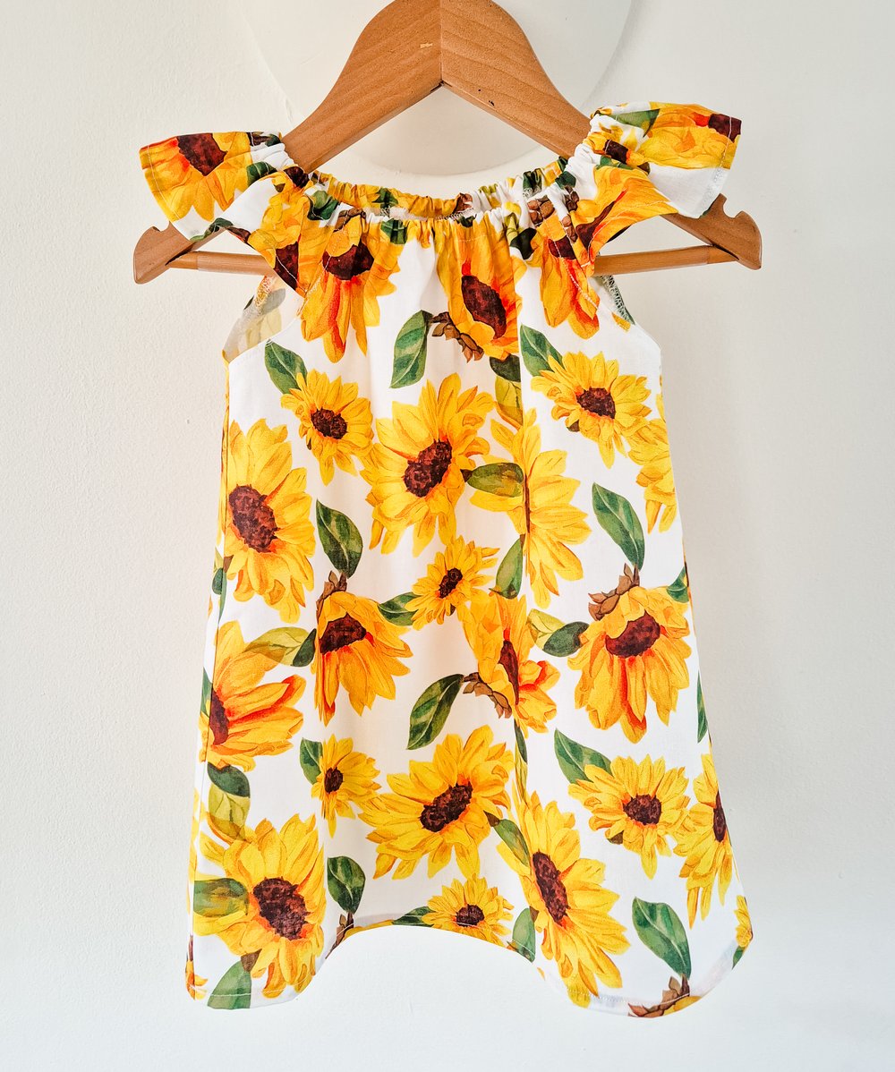 Image of Sunflower Flutter Dress - 1-2 years