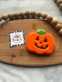 "For A Spooktacular Teacher" Pumpkin Cookie