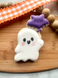 Personalized Ghost with Balloon Cookie 