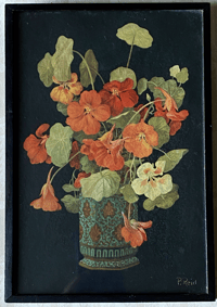 Image 1 of Vintage framed Nasturtium print