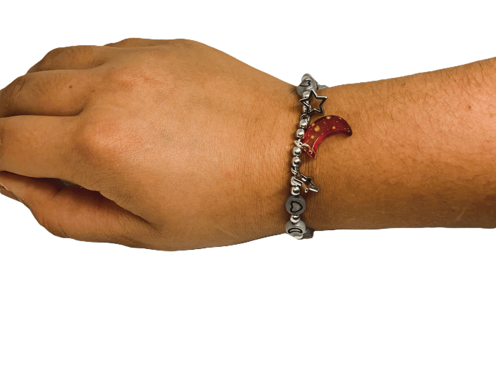 Image of Moon & Stars Charm Bracelet