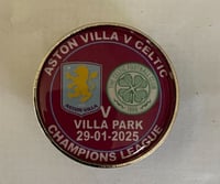 Villa V Celtic champions league match Badge 