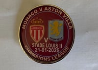 Monaco V Villa Champions league match Badge 