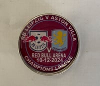 RB Leipzig V Villa Champions league match Badge 