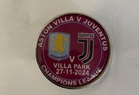 Villa V Juventus Champions league match Badge 