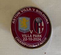 Villa V Bologna Champions league match Badge 