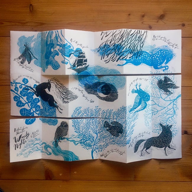 Windy Nights -artist book