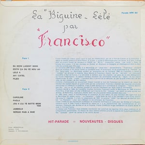 Francisco – La Biguine-Lélé (Hit Parade – HPR 007 - Martinique - 1969)