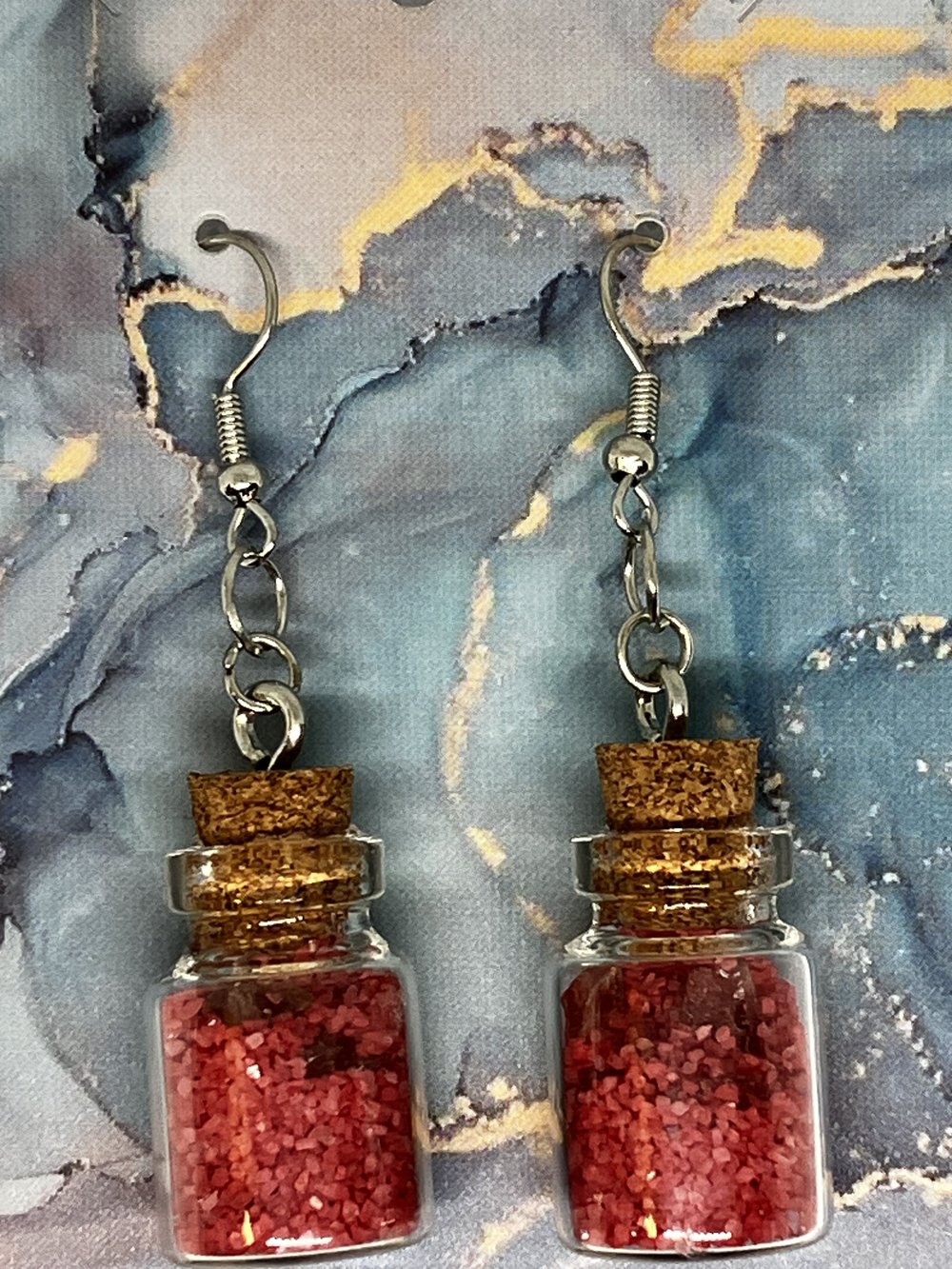 Image of Cork Bottle Earrings
