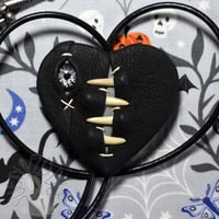 Image 2 of Black Heart Bolo Tie