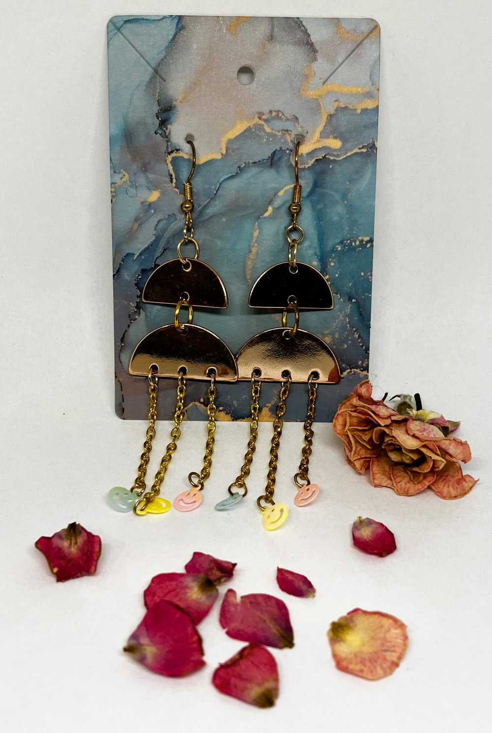 Image of Metal Dangling Earrings