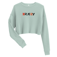 Image 7 of BRAZY Blues Crop Sweatshirt