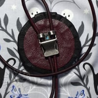 Image 2 of Wyrm Bolo Tie - Black & Wine