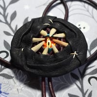 Image 3 of Wyrm Bolo Tie - Black & Wine