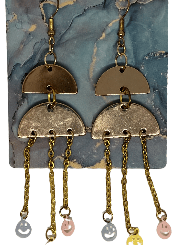 Image of Metal Dangling Earrings