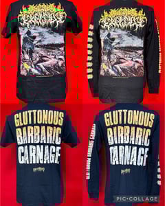 Image of Officially Licensed Visceral Explosion "Gluttonous Barbaric Carnage" Short/Long Sleeves Shirts!