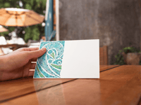 Image 3 of Postcard for Voters "Water Color Blue Wave"