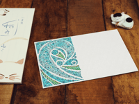 Image 7 of Postcard for Voters "Water Color Blue Wave"