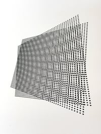 Image 2 of Moiré Study 02 — 5x7" pen plot