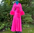 Totally Pink Marabou-cuffed "Beverly" Dressing Gown  Image 2