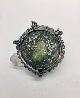 Image of Original Ancient Roman Glass and Sterling Ring