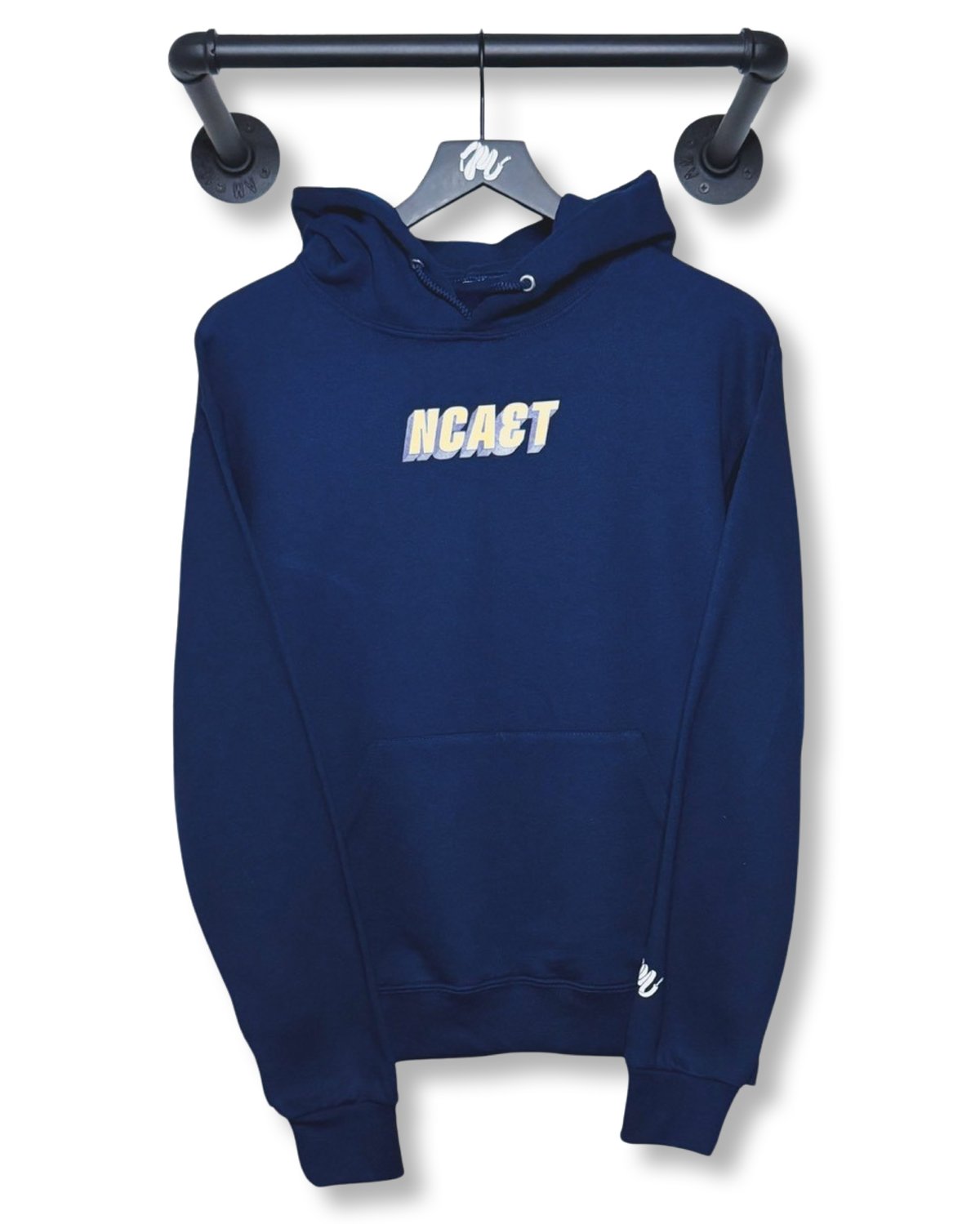 Image of NCA&T 1891 Block Hoodie-Navy