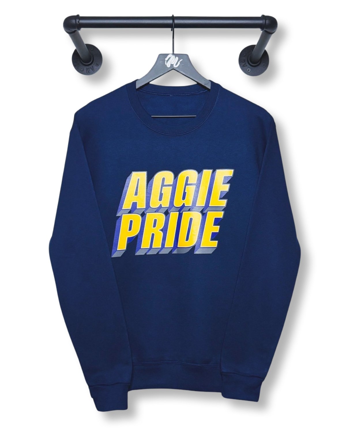 Image of Aggie Pride Block Crew-Navy