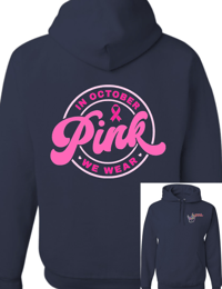 Image 4 of October Awareness Pink Hoodie