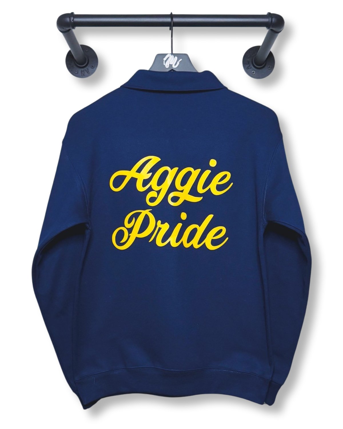 Image of Aggie Pride Qtr Zip Pullover-Navy