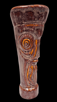 Image 3 of Katiki ARTIST SERIES Castaways No.1 Tiki Mug Artist Proof 1/1 (Plum Brown) FREE SHIPPING
