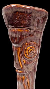 Image 4 of Katiki ARTIST SERIES Castaways No.1 Tiki Mug Artist Proof 1/1 (Plum Brown) FREE SHIPPING