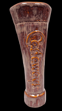Image 5 of Katiki ARTIST SERIES Castaways No.1 Tiki Mug Artist Proof 1/1 (Plum Brown) FREE SHIPPING